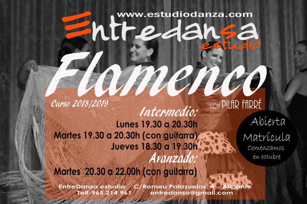 cartel clases flamenco